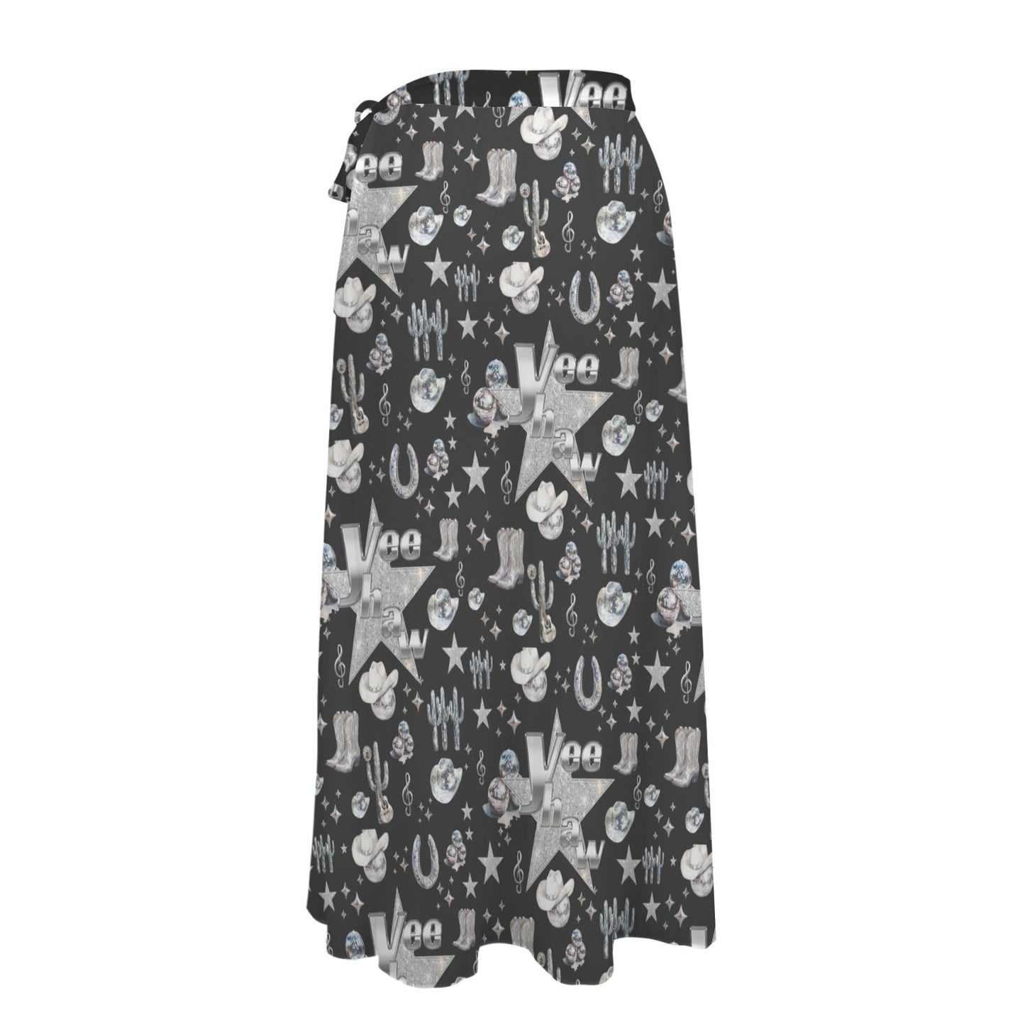 Baha Ranch Rhinestone Cowgirl Beach Swim Skirt Coverup