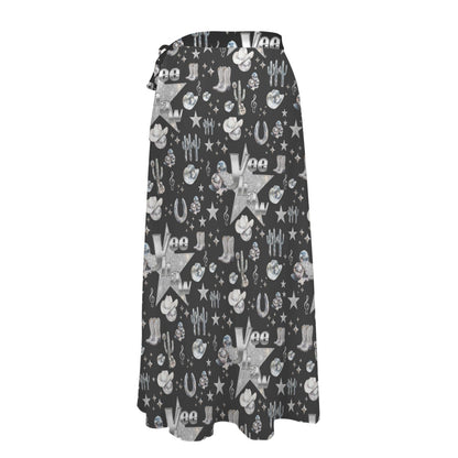 Baha Ranch Rhinestone Cowgirl Beach Swim Skirt Coverup