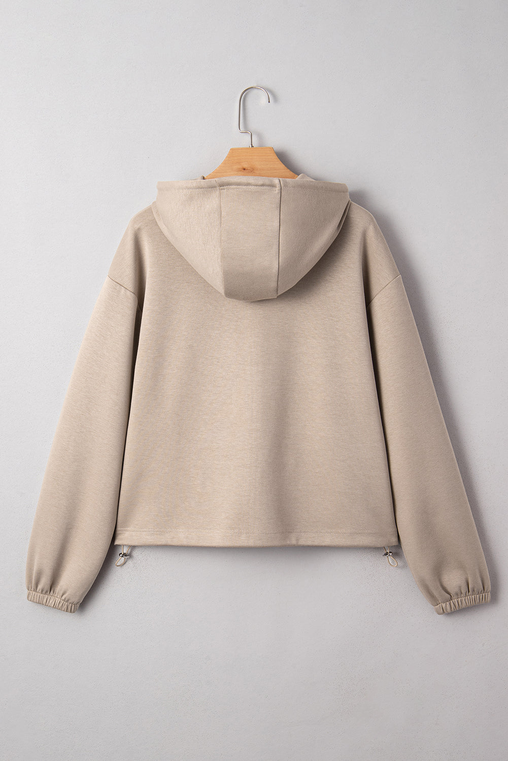 Brielle Bow Embroidered Zip Up Hoodie