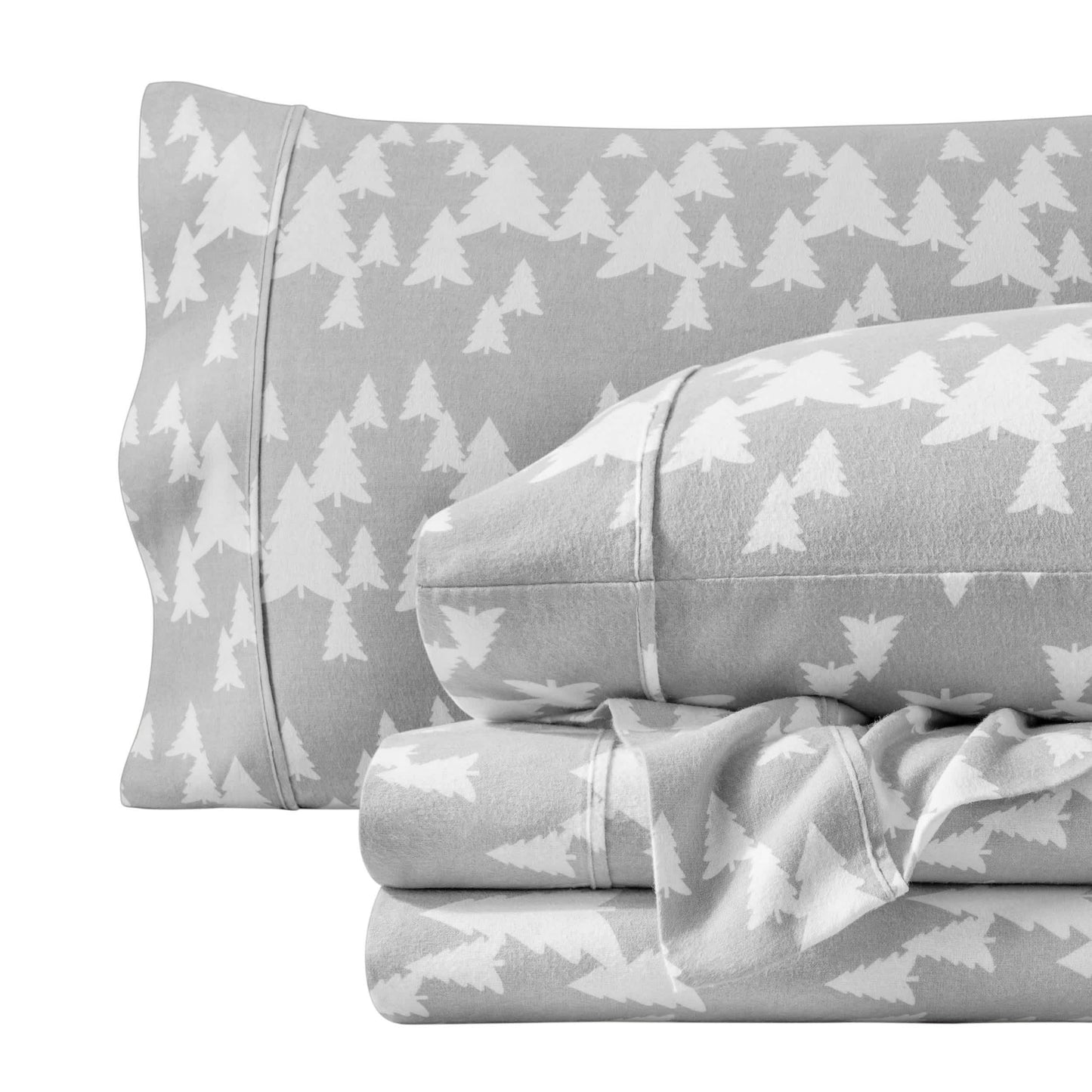 Bare Home  Double Brushed Cotton Flannel Sheet Set