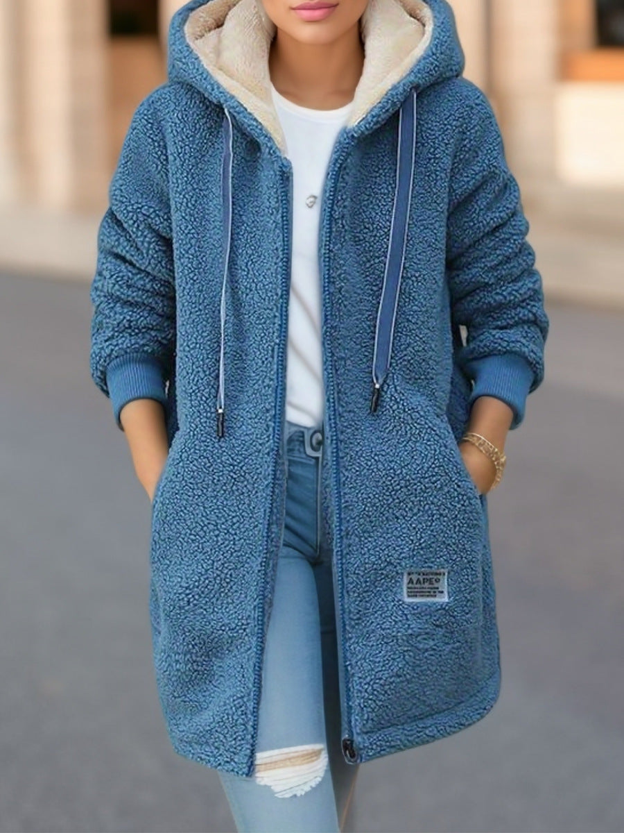 Women’s Long Fleece Zip Hoodie