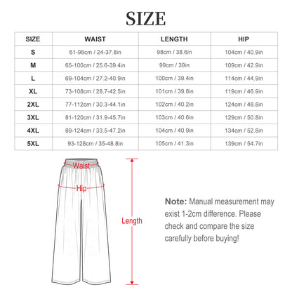 Baha Ranch Bohemian Dreams High Waisted Wide Leg Pants Inclusive Sizing