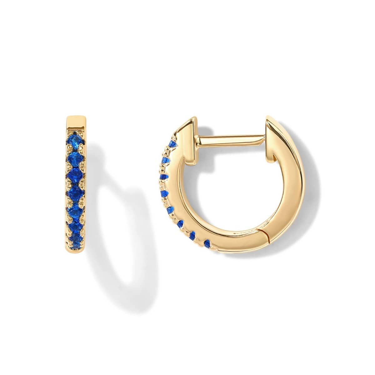 CZ Huggie Hoop Earrings