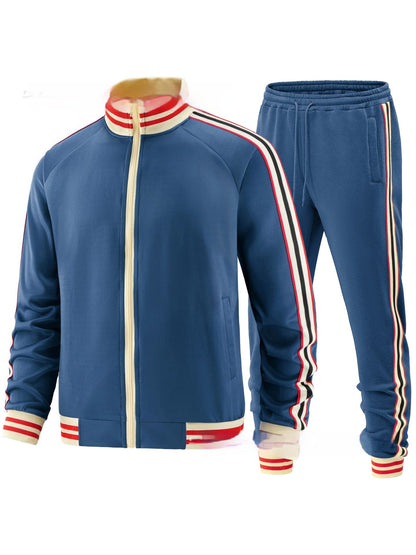 Men's Colorblock Two-Piece Tracksuit