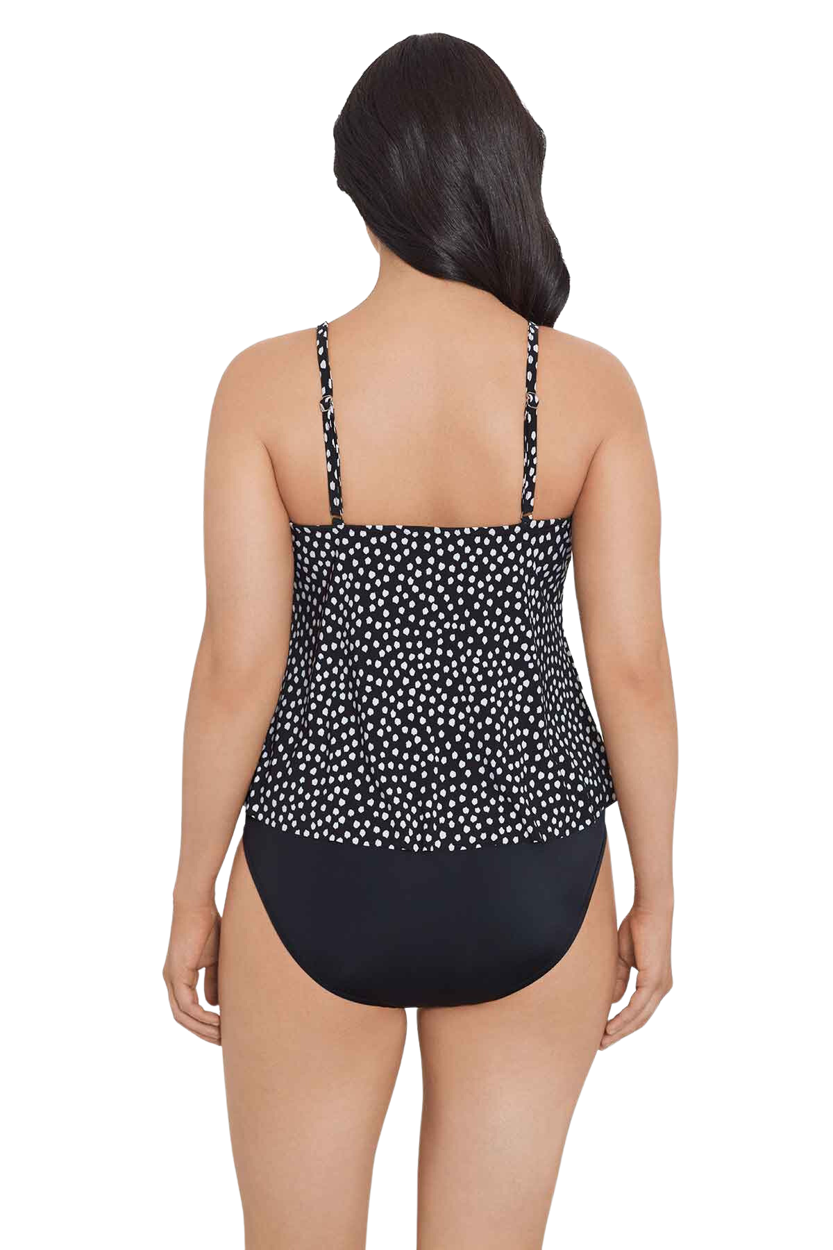 Trimshaper Rachel Tankini Top -  Funfetti Black & White - FINAL SALE
