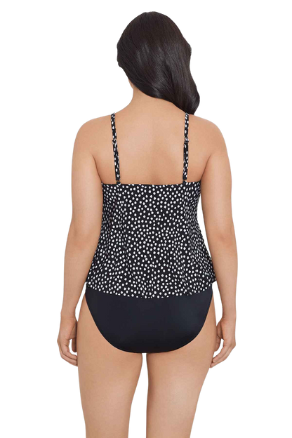 Trimshaper Rachel Tankini Top -  Funfetti Black & White - FINAL SALE