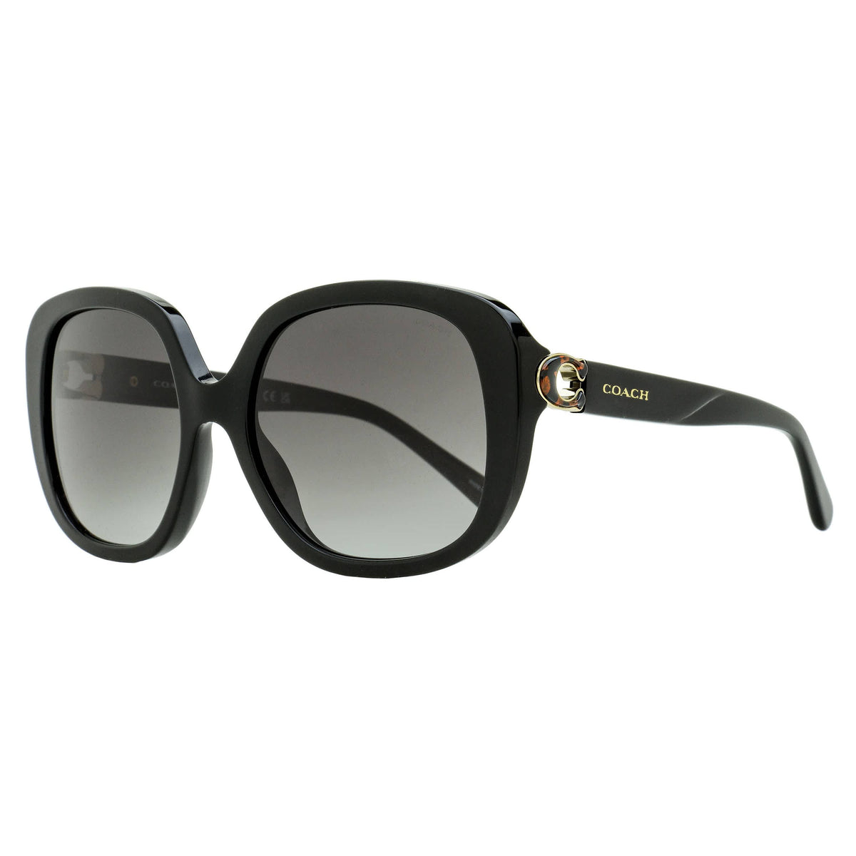 Coach C-Hinge Butterfly Sunglasses HC8292 50028G Black 56mm