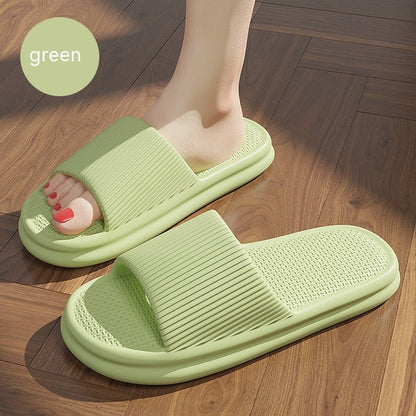 Striped Non-Slip House Slippers