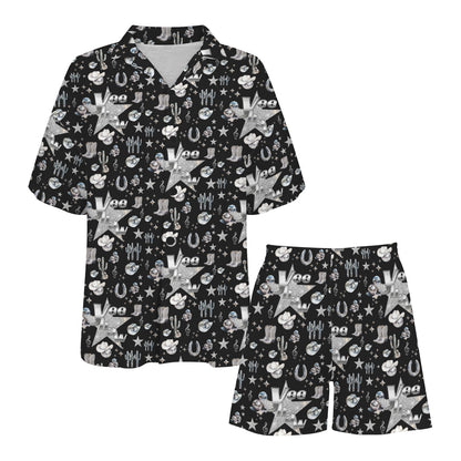 Baha Ranch Rhinestone Cowgirl Pajama Set Made in America