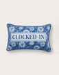 clocked in pillow
