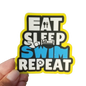 SSR Eat, Sleep, Swim, Repeat Swim Sticker