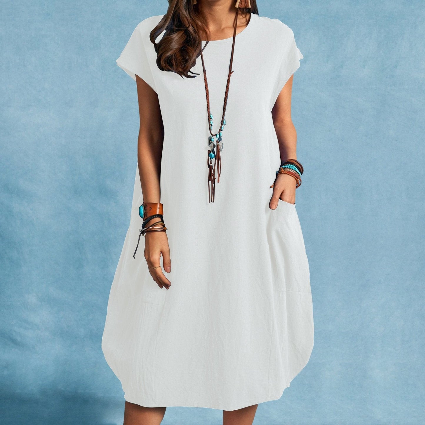 2023 Women's Loose Casual Pocket Dress