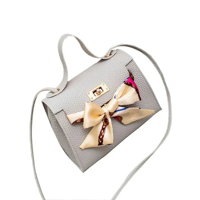 Elegant Leather Handbag & Scarf