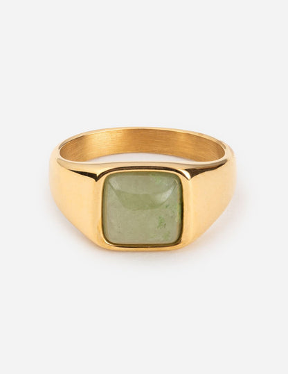 Elevated Faith Emerald Green Signet Ring