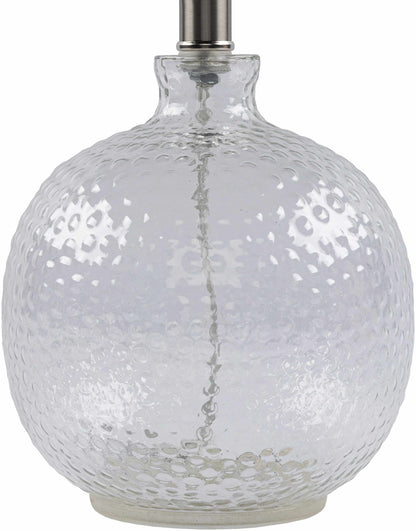 Enetai Glass White Table Lamp