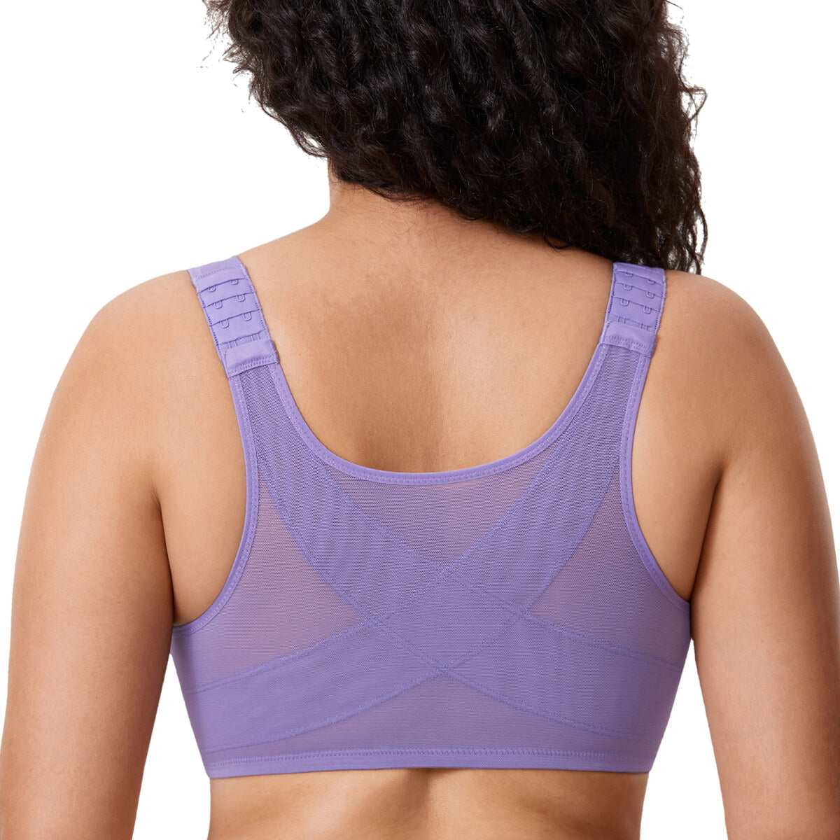 Front Closure Posture Support Underwire Plunge Bra