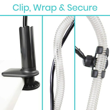 Adjustable CPAP Tube Hanger