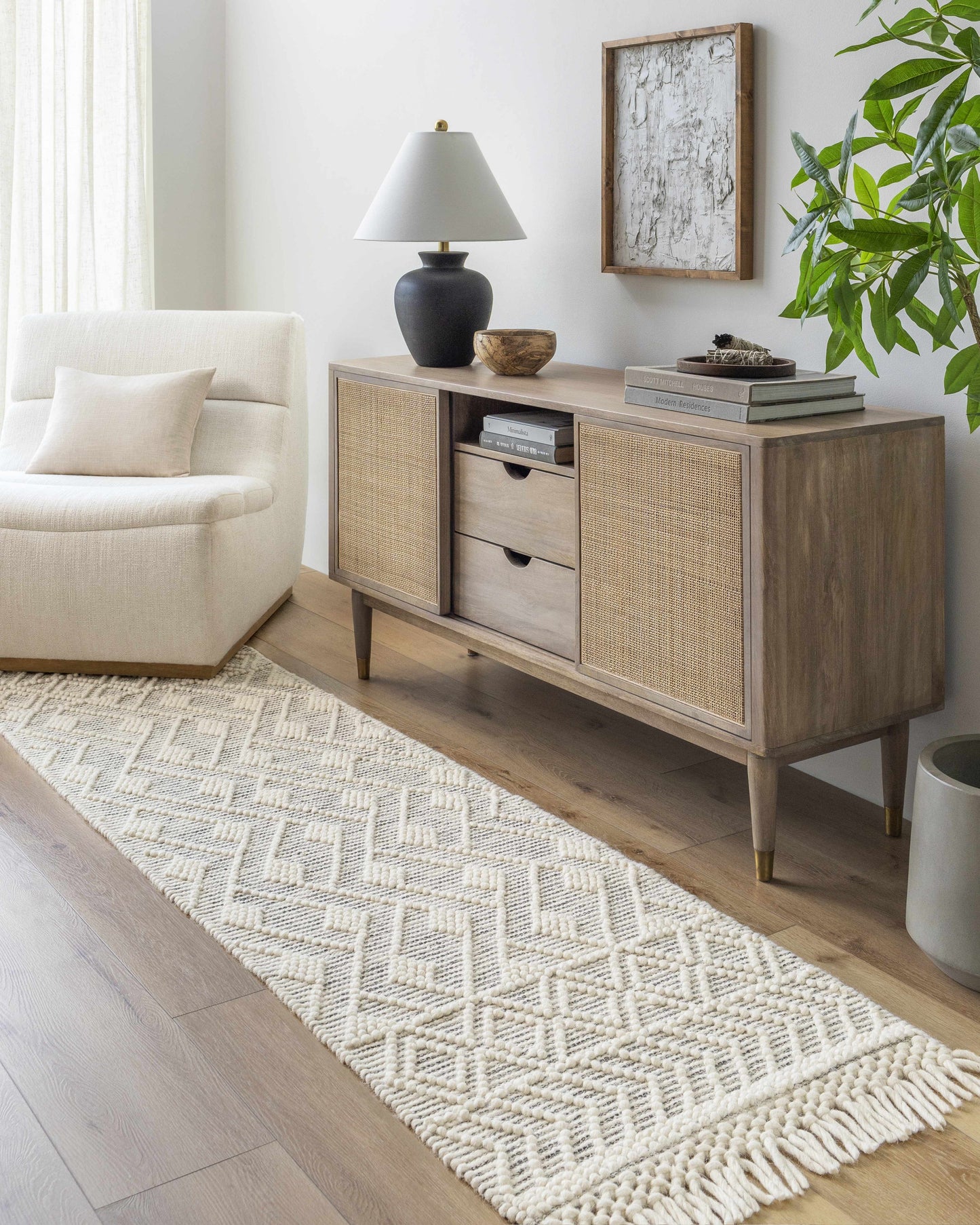 Erica Wool Rug with Tassels - Clearance