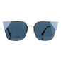 Fendi Rose Gold & Blue Square Women's Sunglasses 0191/S