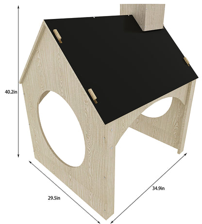 Evergreen- Children's Playhouse with Chalkboard Roof