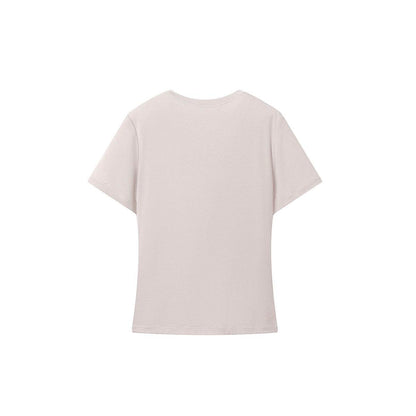 Buttery Soft Built-In Padded Bra Short Sleeve T-Shirt