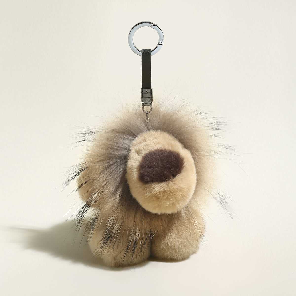 Fluffy Lion Plushie Bag Charm