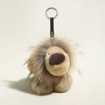 Fluffy Lion Plushie Bag Charm