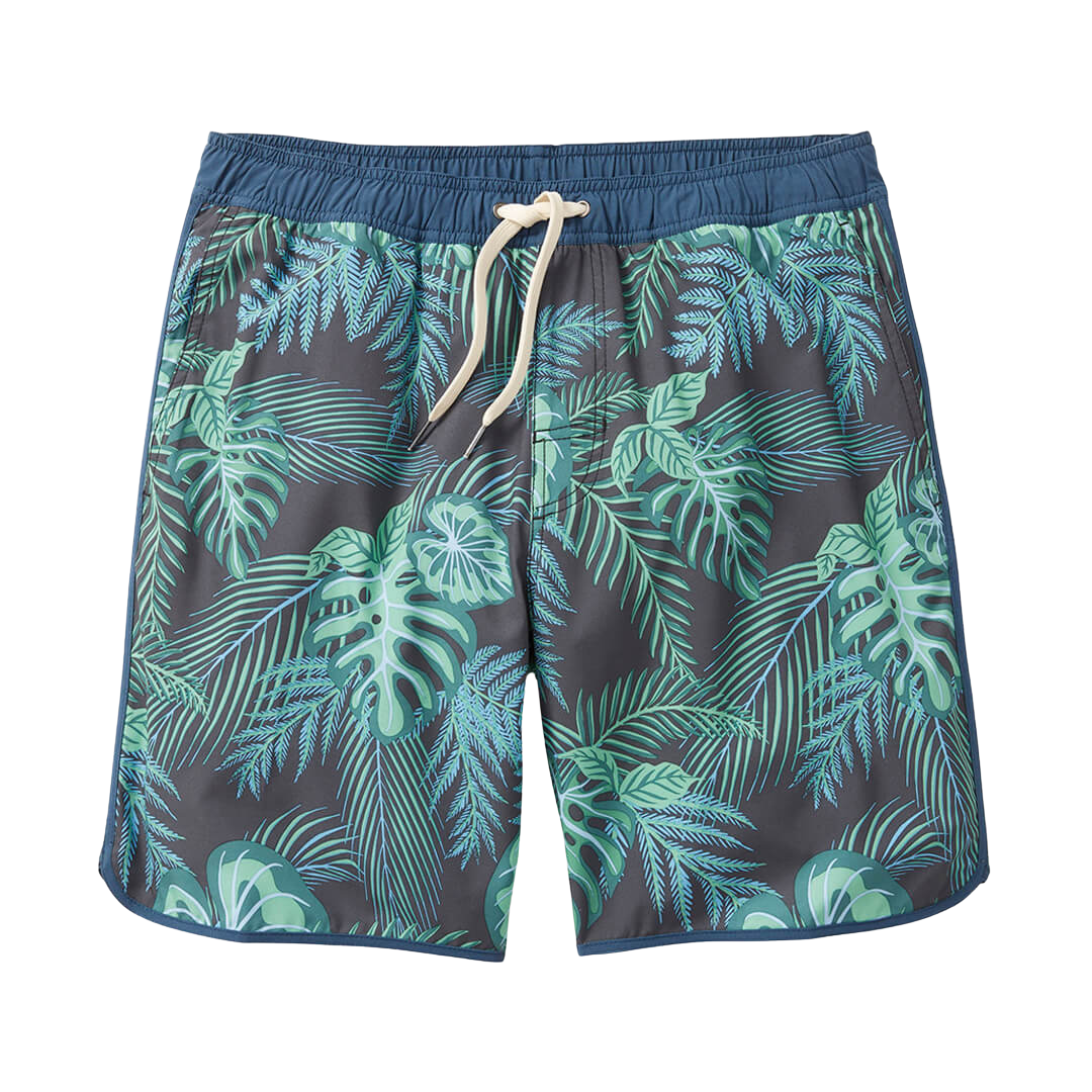 Fair Harbor The Anchor Men's  Swim Trunk Boardshort - Navy Evergreen