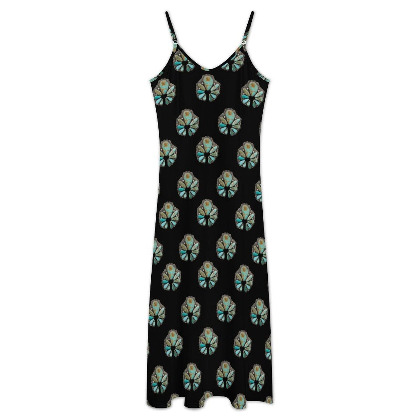 Baha Ranch Turquoise Naja Maxi Dress