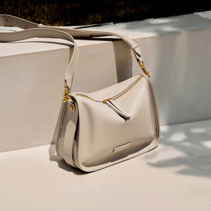 Classic Julie Leather Slouch Shoulder Bag