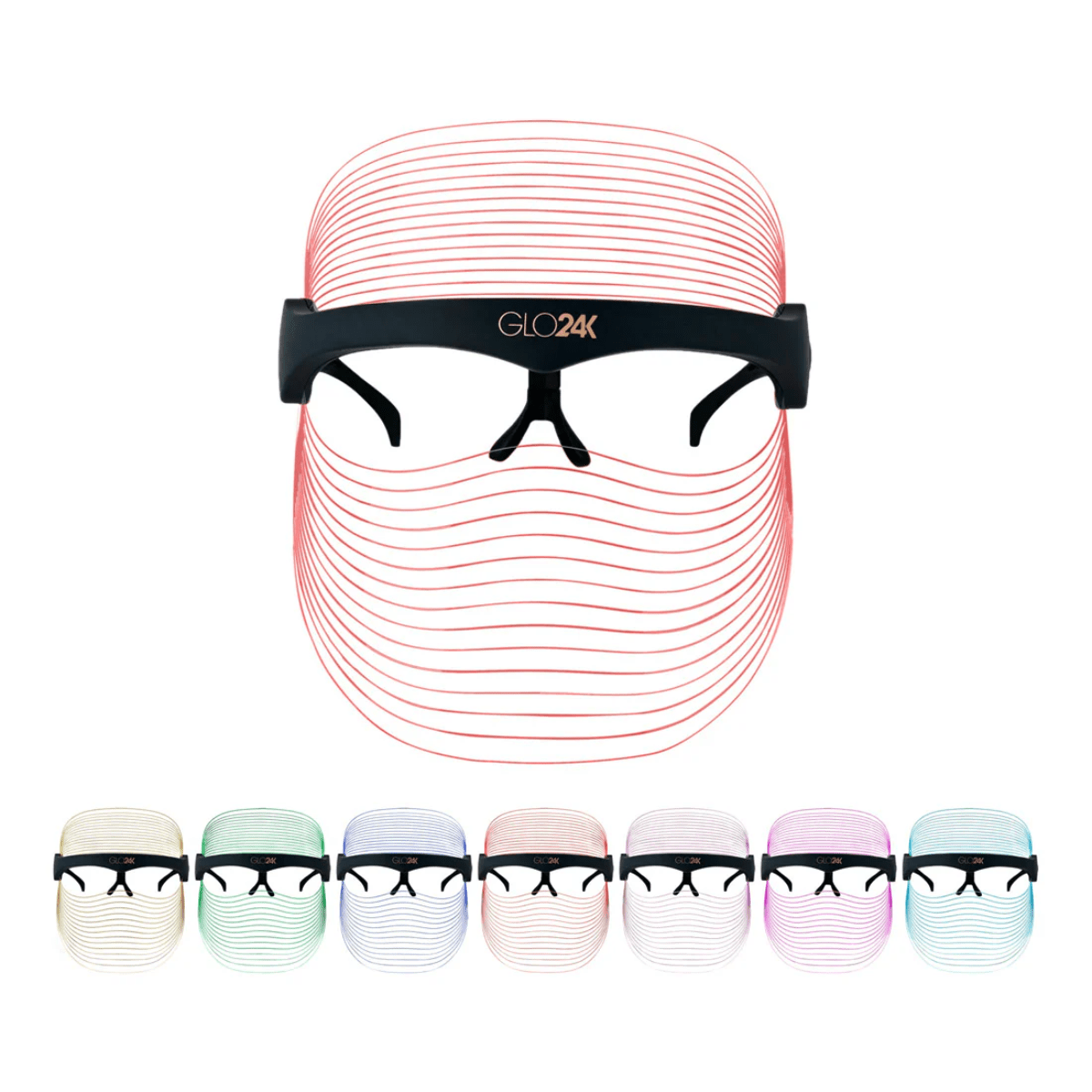 GLO24K 7-in-1 LED Light Therapy Treatment Mask