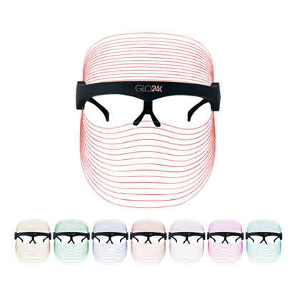 GLO24K 7-in-1 LED Light Therapy Treatment Mask