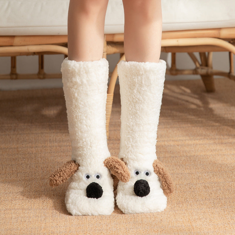 Women’s Cute Cartoon Plush Socks