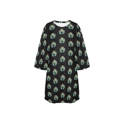 Baha Ranch Turquoise Naja Oversized Sleep Shirt