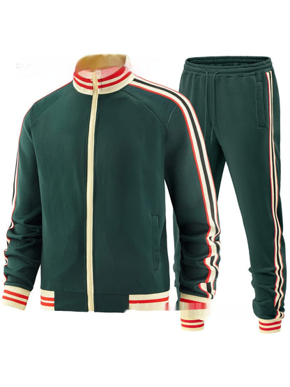 Men's Colorblock Two-Piece Tracksuit