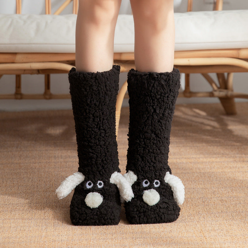 Women’s Cute Cartoon Plush Socks