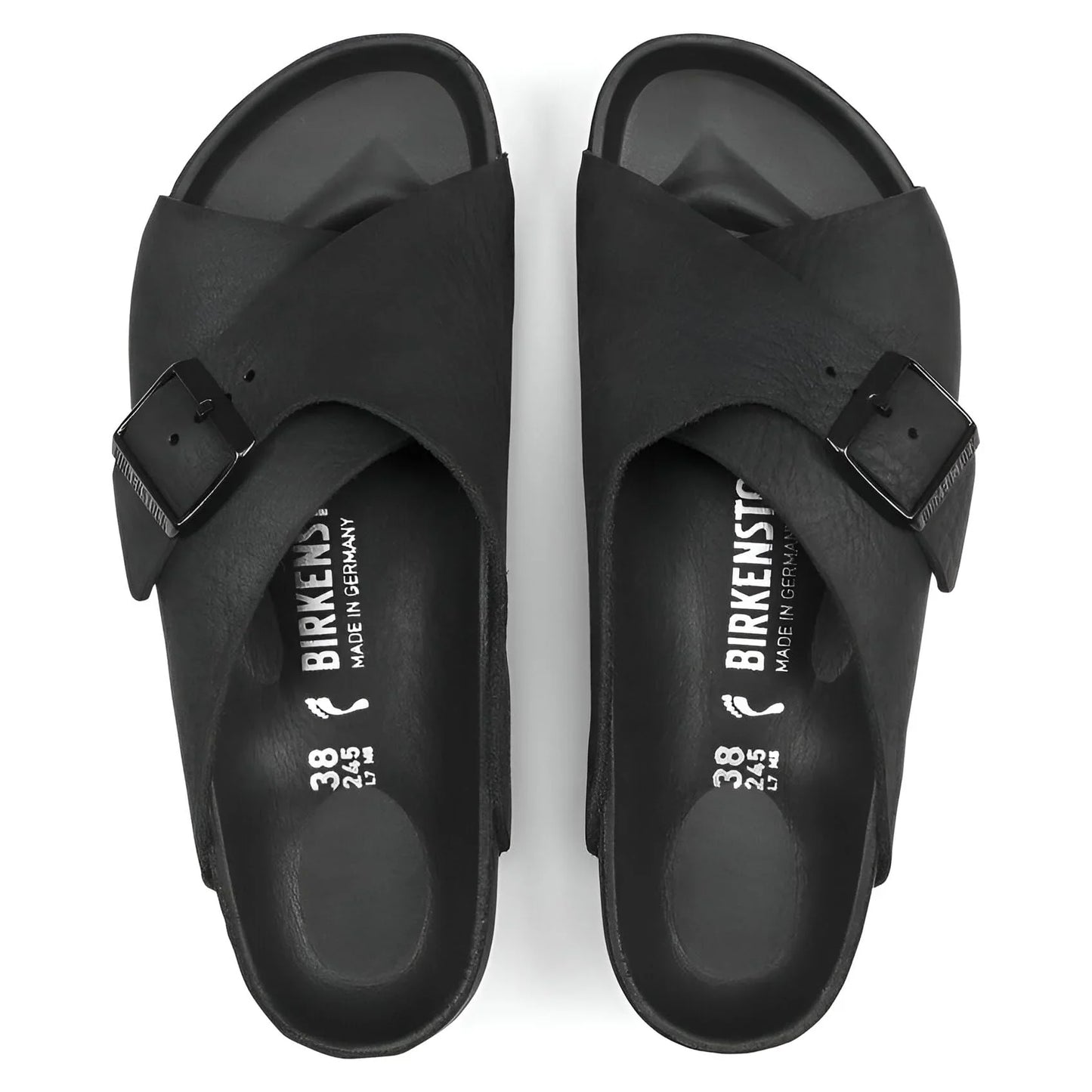 Birkenstock Unisex Arosa Natural Leather Exquisite Black