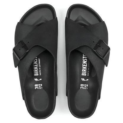 Birkenstock Unisex Arosa Natural Leather Exquisite Black