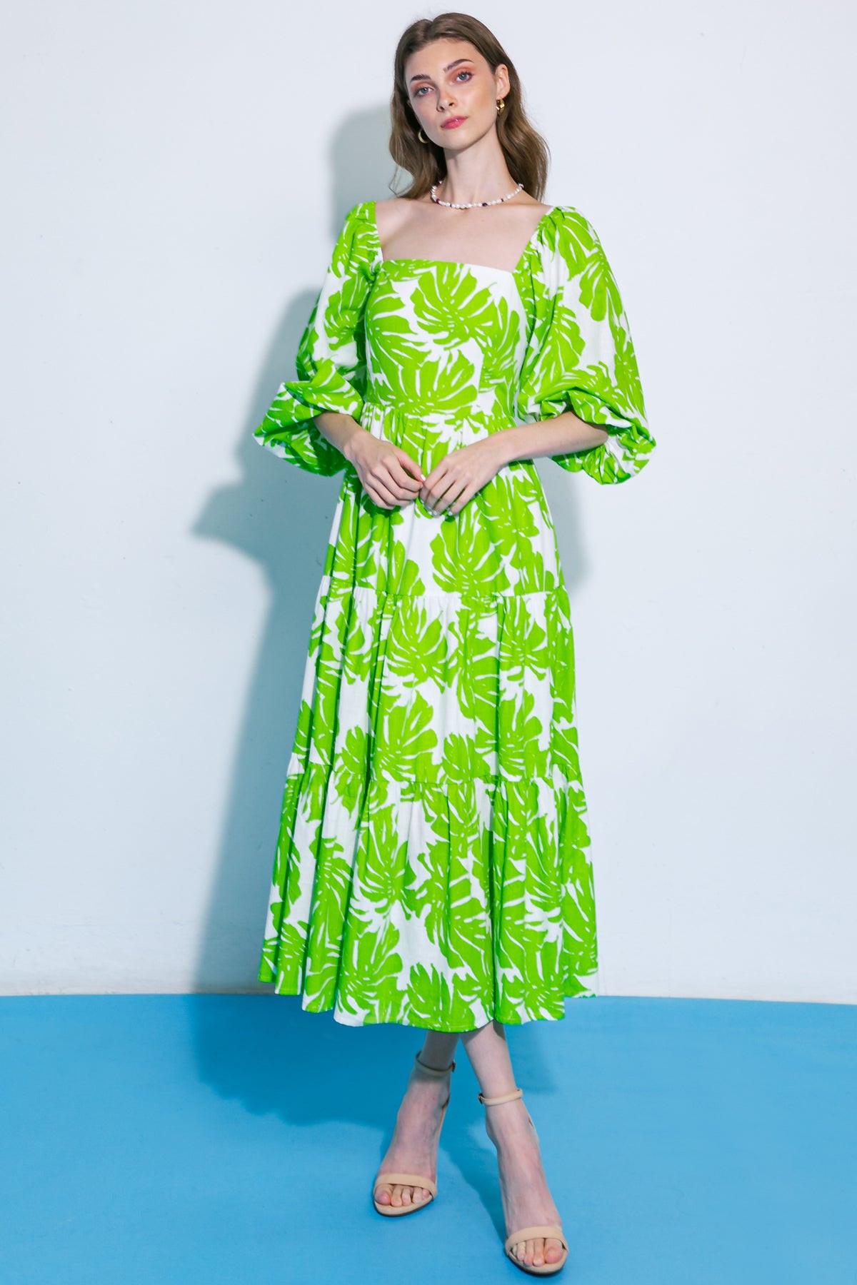 All the Drama Woven Midi Dress