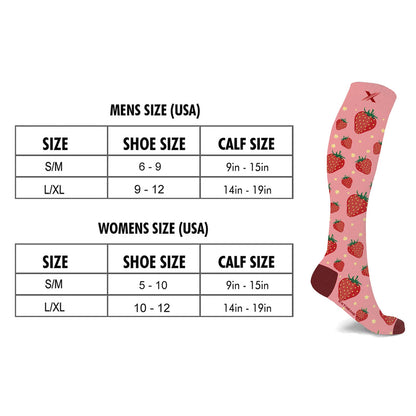 Extreme Fit 3-Pairs Food Love Knee High Compression Socks