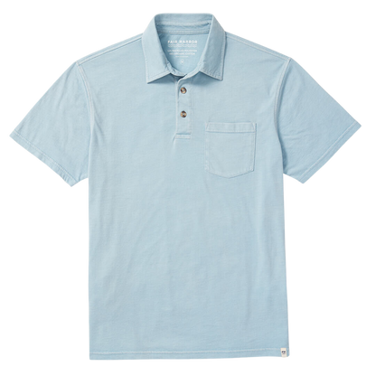 Fair Harbor Men's Atlantic Polo Shirt - Light Blue - FINAL SALE