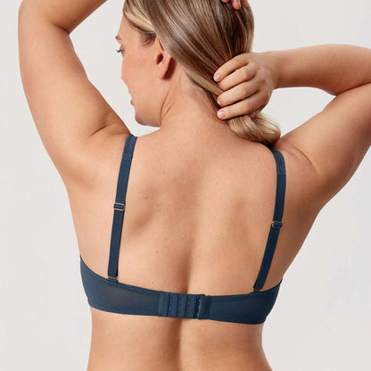 Cosnufy Sheer Mesh Wireless Full Coverage Unlined Bra