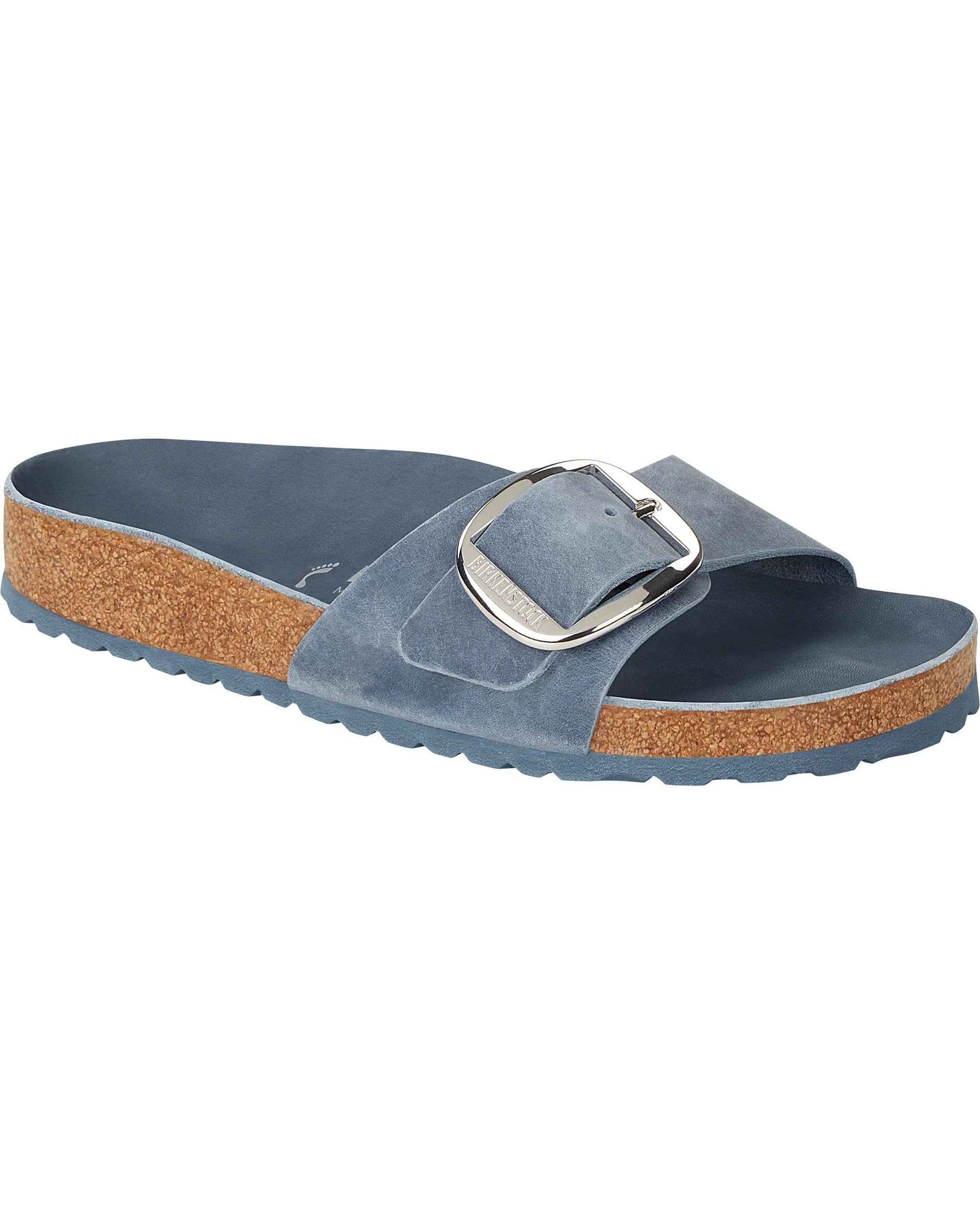 Birkenstock Madrid Big Buckle Oiled Leather Blue