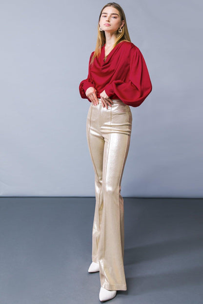 Garden Sensation Satin Top