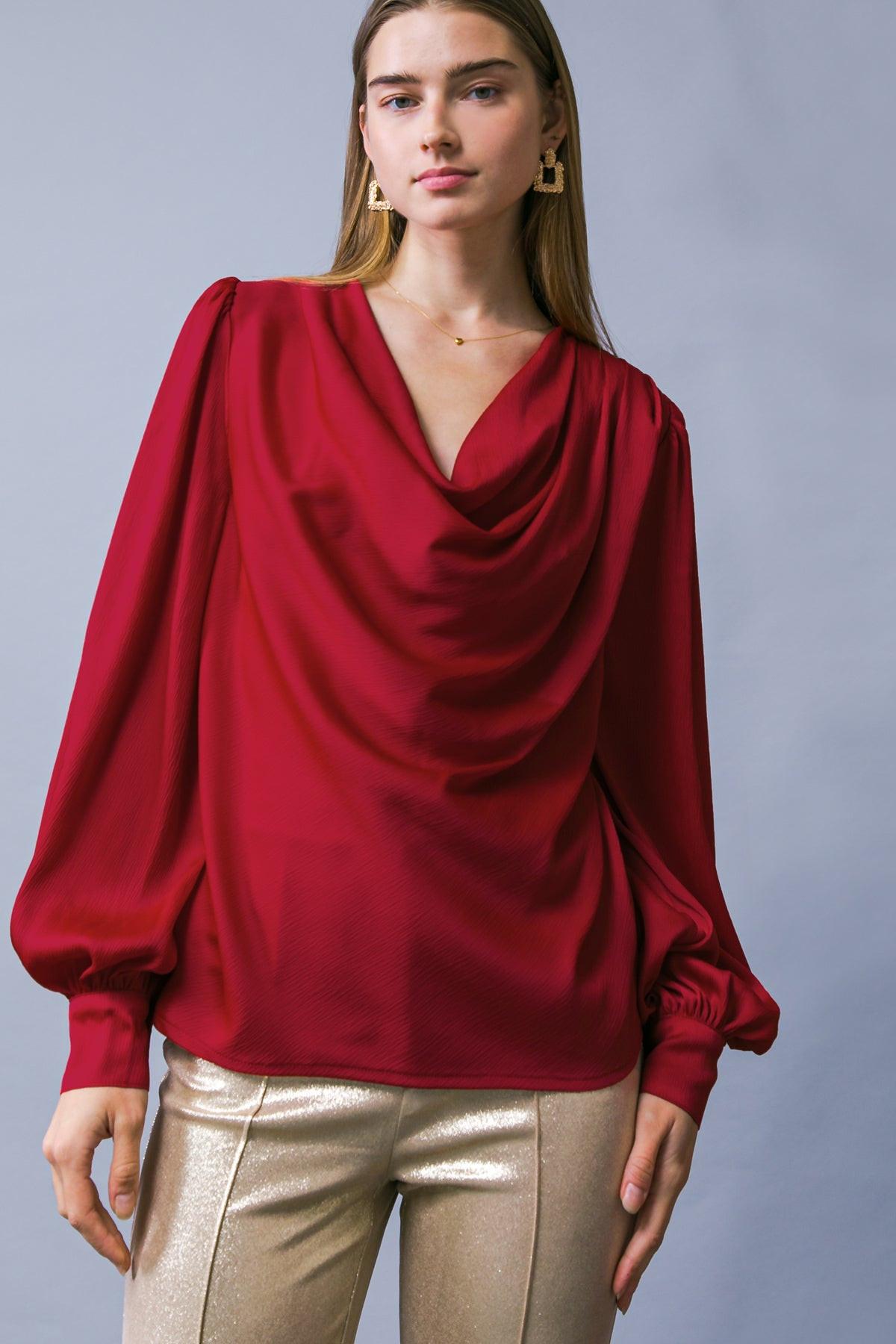 Garden Sensation Satin Top