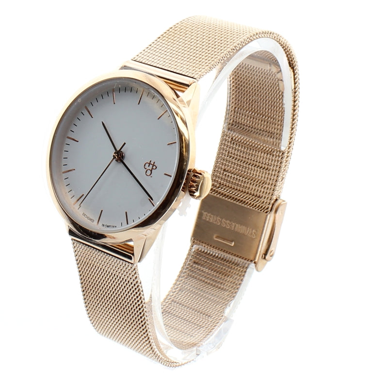 Chpo Ladies Watch Rose Gold Mesh Strap Nando