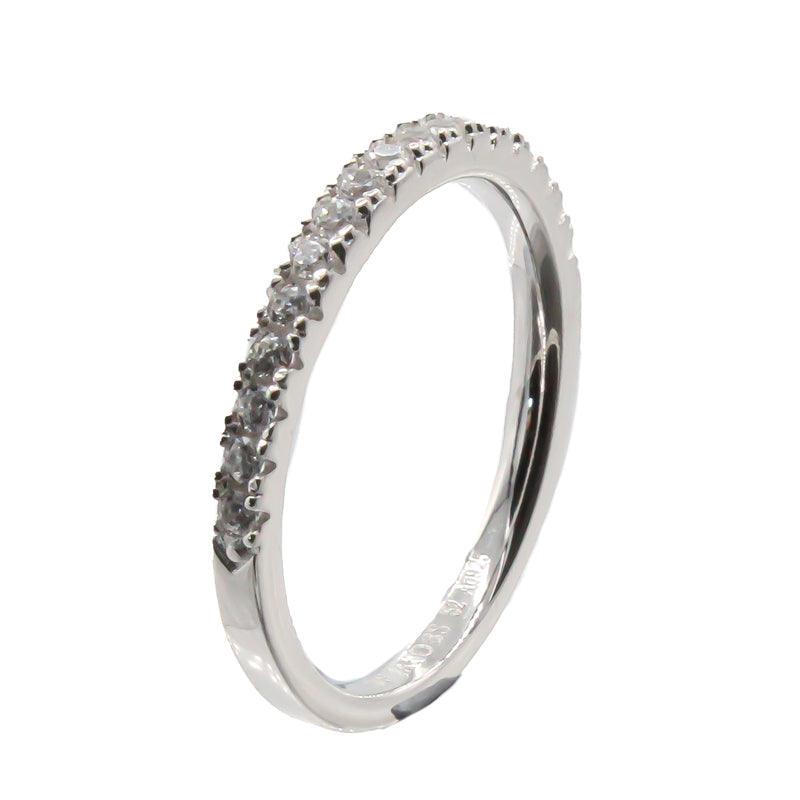 Sterling Silver Ring Size 52 Sif Jakobs Cubic Zirconia
