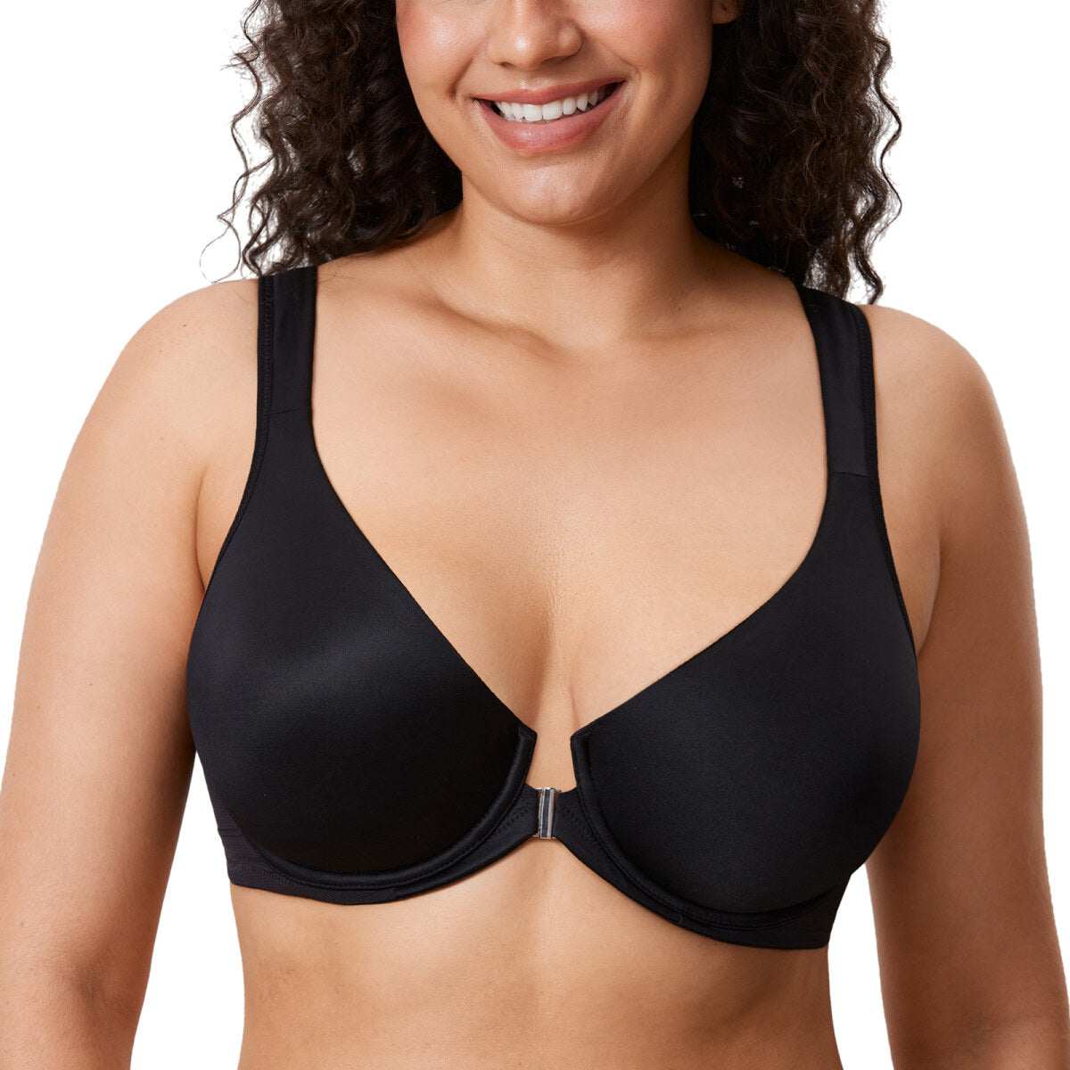 Front Closure Posture Support Underwire Plunge Bra