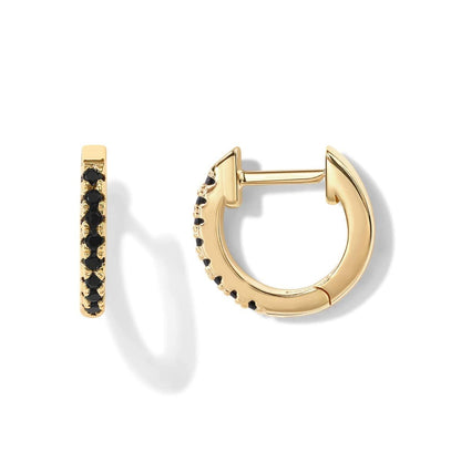 CZ Huggie Hoop Earrings