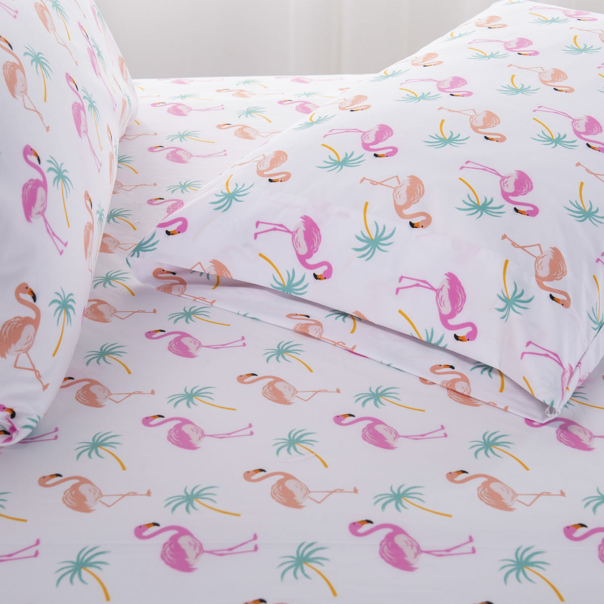 Elegant Comfort 6-Piece Tropical Pattern Bed Sheet Set - Soft as a Hotel Premium Quality